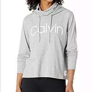 New Calvin Klein Gray performance hoodie L